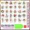 30 Pcs Christmas Diamond Painting Magnets for Refrigerator Santa Claus Diamond Art Painting Magnets Kits Fridge Diamond Art Stickers for Xmas DIY Home Decor